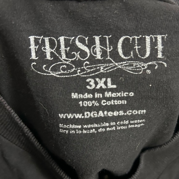 Fresh Cut David Gonzales Art Men’s Black Cotton Short Sleeve Graphic Tee 3XL - Picture 6 of 8